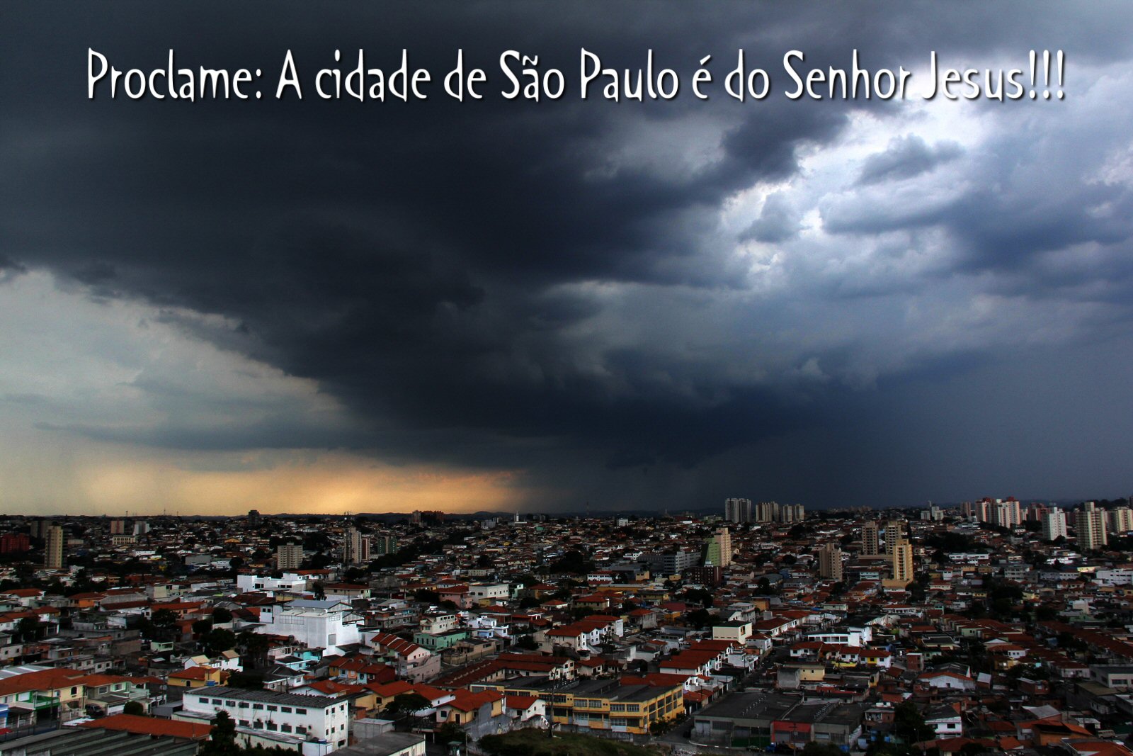 Papel de Parede - Abre tua boca e Proclama a cidade de São Paulo é do Senhor Jesus