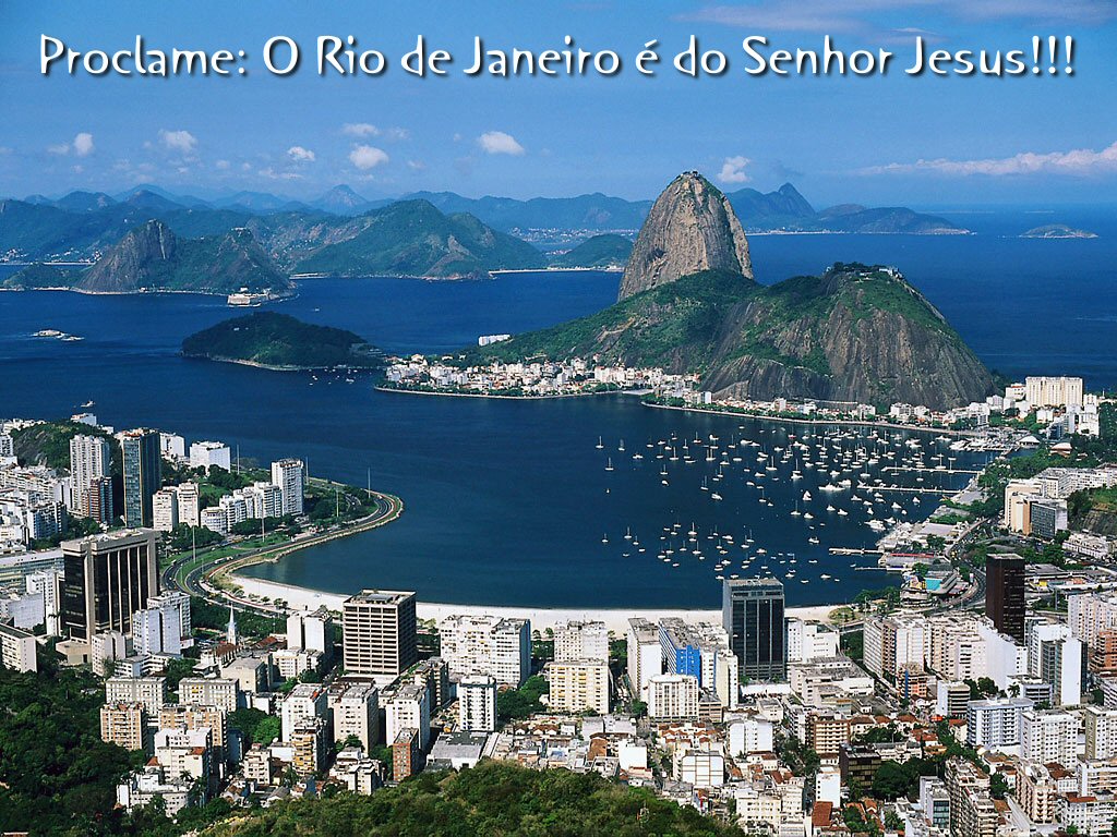 Papel de Parede - Abre tua boca e Proclama o Rio de Janeiro é do Senhor Jesus